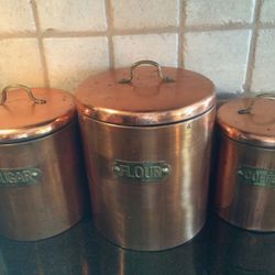 Copper Kitchen Canisters