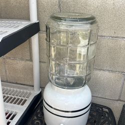 Glass Water Dispenser w/ Ceramic Base – Clean & Ready
