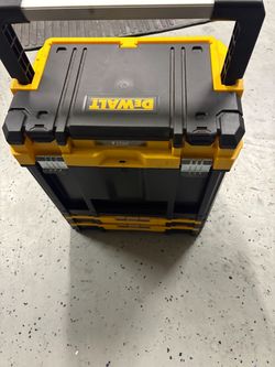 Portable Dewalt tool box with drawers