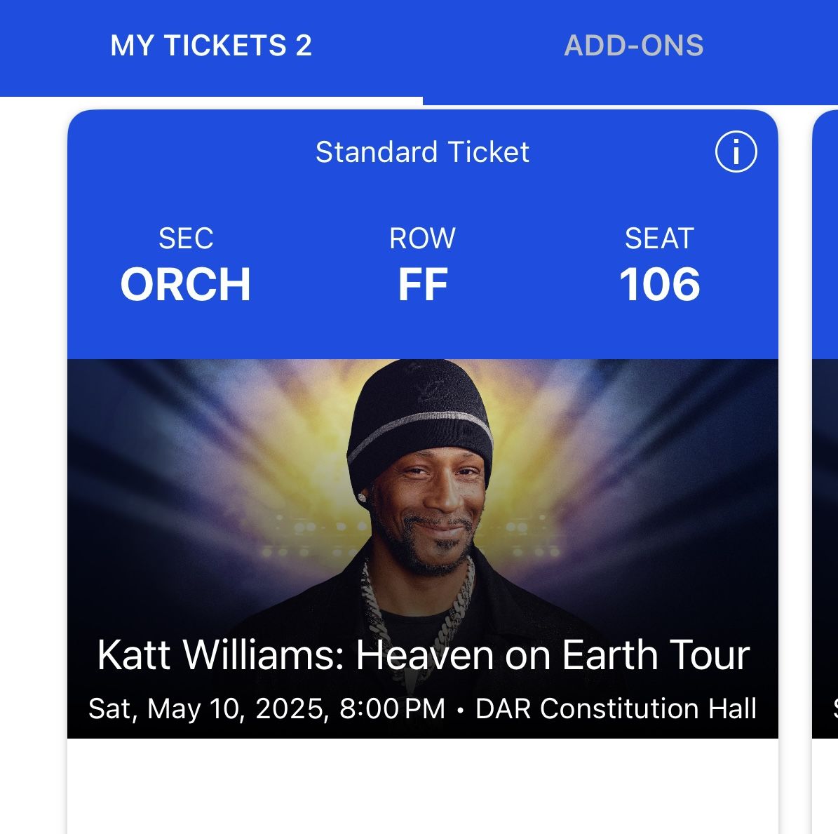 Kat Williams Tickets Show $350 2 Tickets