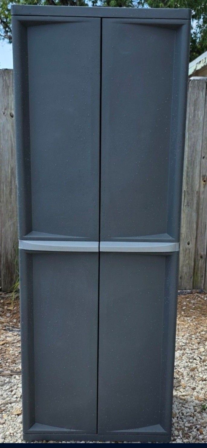 2 Sterilite Storage Cabinets / Lockers / Sheds