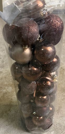 FREE WITH ANY PURCHASE Brown Christmas ornaments
