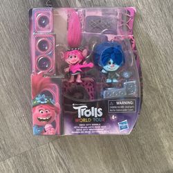 Trolls Toys Dolls World Tour Pink And Blue Troll Hasbro Rock Girls Toy
