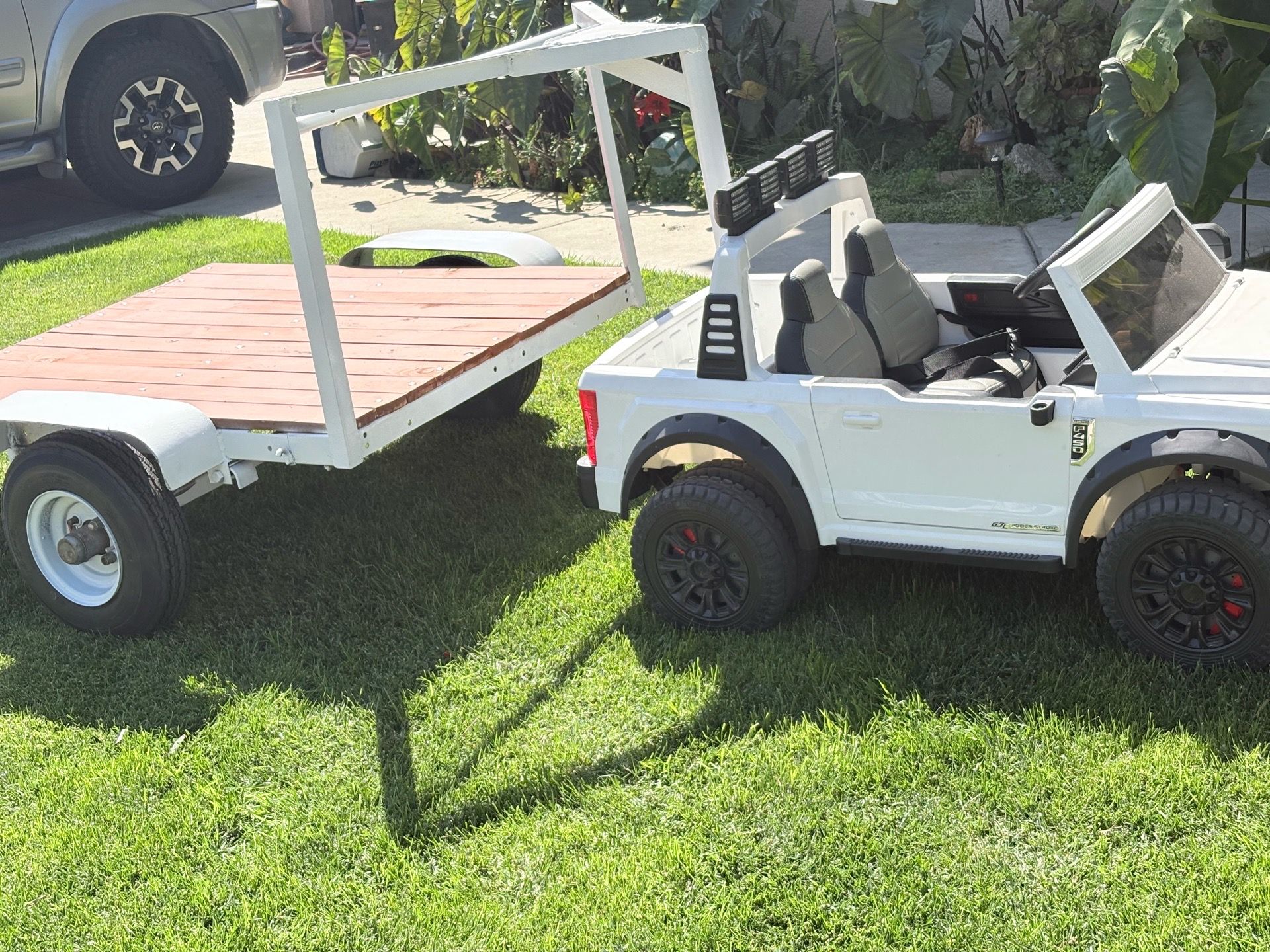 Custom Kids Toy Hauler Trailer – Fits 24V Ride-On Trucks”