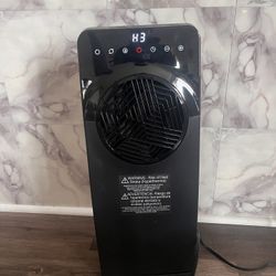 Lasko Revolution II 23" 1500W Ceramic Console Space Heater, 3-Speeds, Child Lock, Black, CC23645