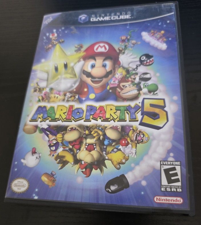 Nintendo GameCube Mario Party 5 Case and Manual Advertisements [No Game]