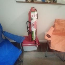 Camping Gear 2 Chairs Tent Cooler
