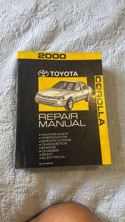 service repair manual for a 2000 Toyota Corolla