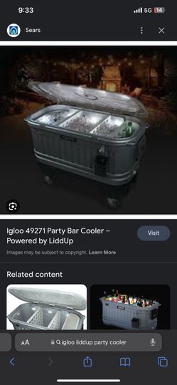 Igloo Liddup Cooler Rarely Used 