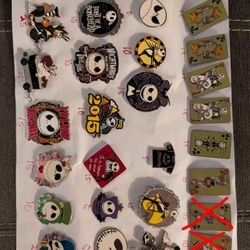 Disney Nightmare Before Christmas Pin Collection