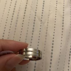 Mens Fashion Stainless Steel Wedding Ring Size 10 Mark I Love  U 