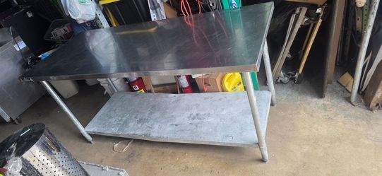 6FT STAINLESS STEEL TABLE