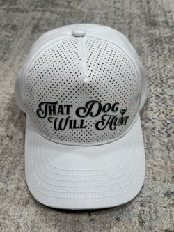 That Dog Will Hunt Golf Hat White Perforated