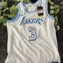 Anthony Davis Los Angeles Lakers 2020-2021 City Edition Jersey Size Large