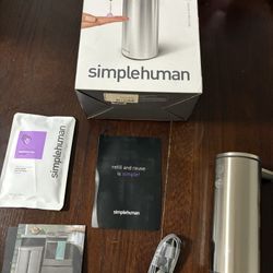 Simplehuman Rechargeable Sensor Pump 9 Oz Liquid Soap Dispenser Drip Proof 
