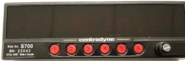 Centrodyne S700 Taxi Meter and Taxi Toplight