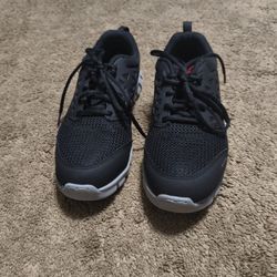 Women Reebok Alloy Toe Work Shoessize 7.5 Or Men 5.5