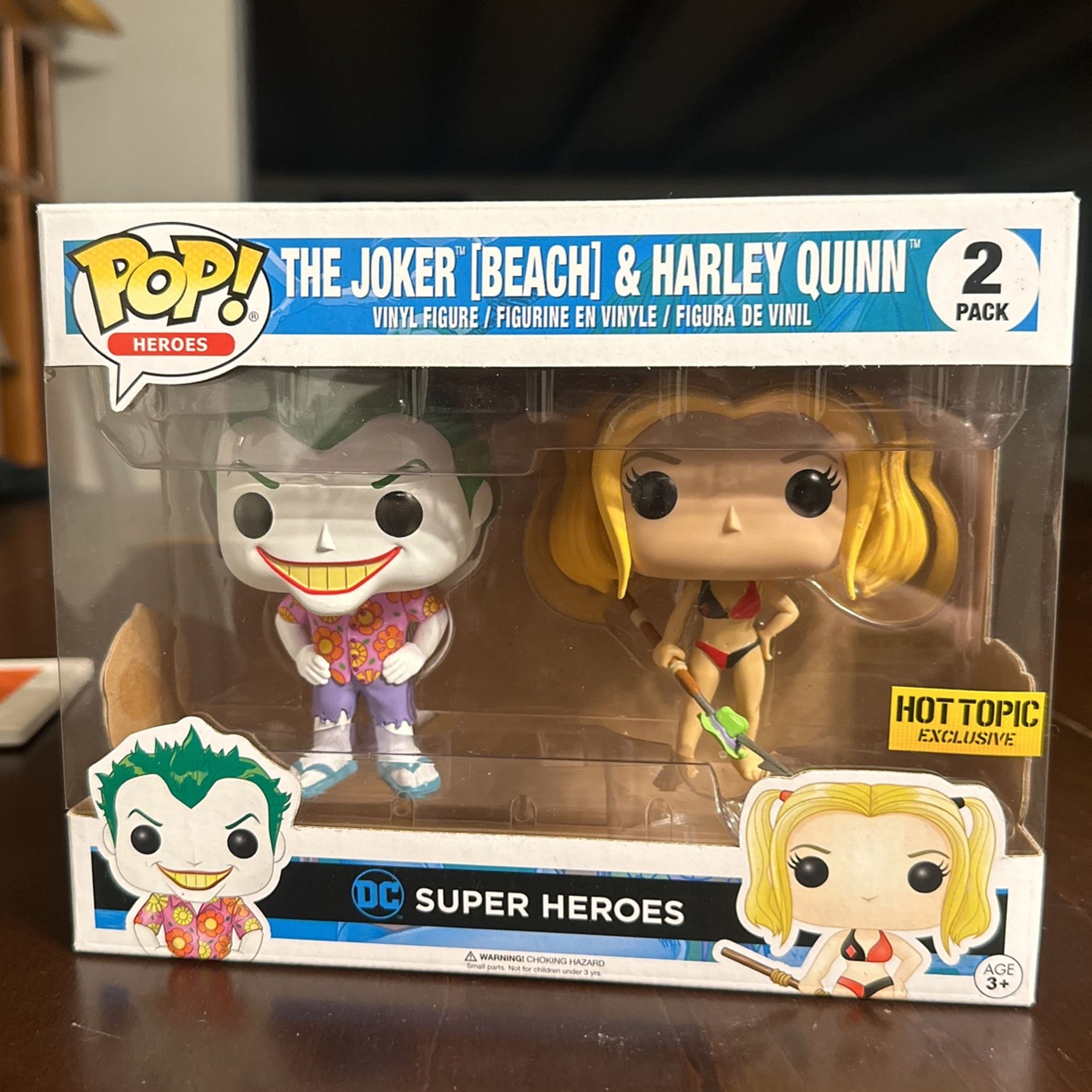 Beach Joker And Harley Quinn Funk Pop!