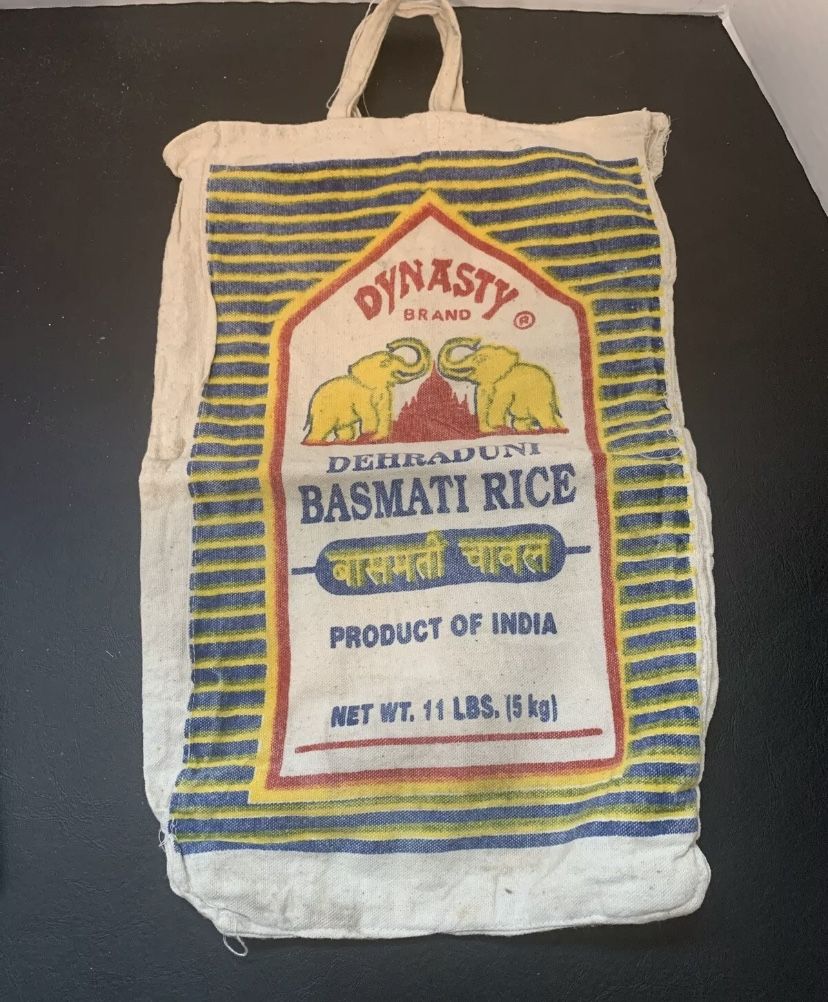 Dynasty Brand Rice Bag Dehraduni Basmati Rice 11 Lbs India With Handles