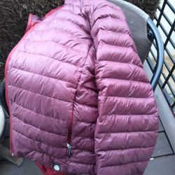 Red Two Tone Buff Coat Warm And Ready 