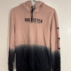 Pink Gray Hollister Hoodie