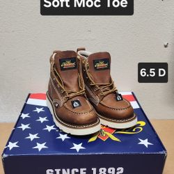 Thorogood Work Boot Size 6.5 D SOFT MOC TOE 