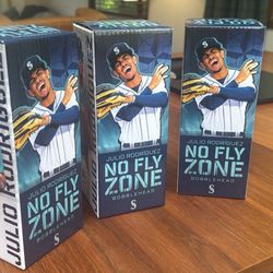 Three Never Opened Julio Rodriguez Bobble Heads