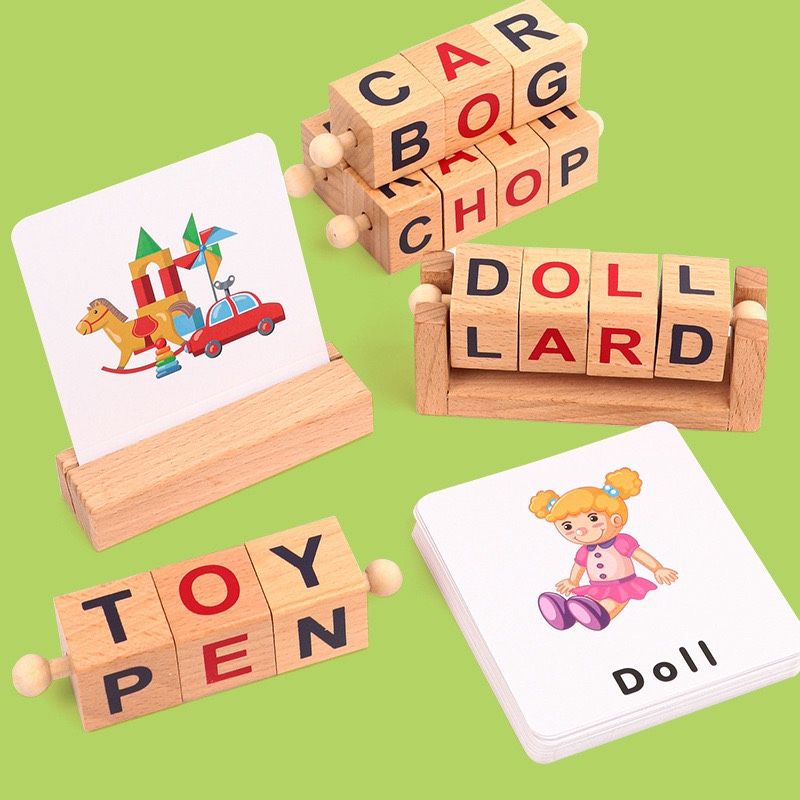 Montessori Preschool Kids Spelling Toy-Wooden