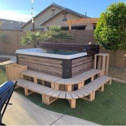 Wood Stairs & Furniture for Hot Tub / Spa