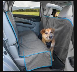 Dog Kurgo Coast to Coast Car Seat Cover, Heather Gray/Coastal Blue