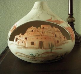 Horse hair Adobe Pot
