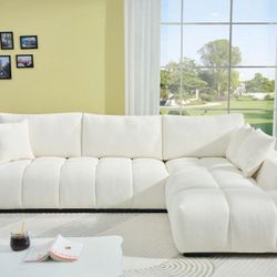 Lounge Style L-shaped Modular Chaise Sectional Sofa Couch