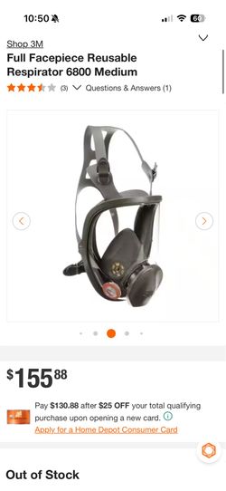 3M Full Facepiece, Medium