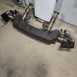 Corvette C8 z51 performance exhaust w/ NPP valves and black tips