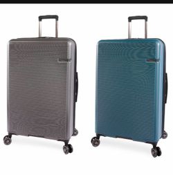 Brookstone Nelson 29”  Hardside Spinner Luggage Available In Teal Or Charcoal Brand New With Tags