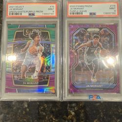 Ja Morant graded cards. PSA9'S