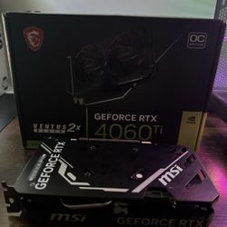 MSI RTX 4060 TI VENTUS X2 BLACK 16GB