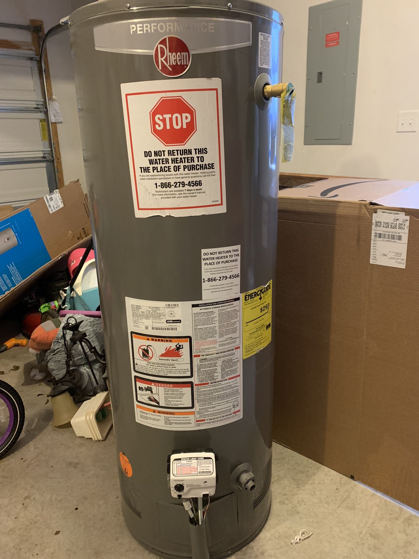 Rheem 50 Gallon Natural Gas Water heater for Sale in Chesapeake, VA -  OfferUp