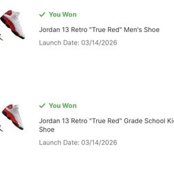 jordan 13 red and white men 11 and kids big kids 5.5 