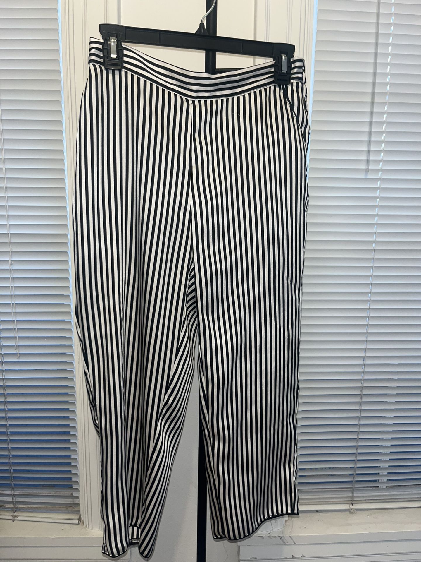 Black & White Striped Dress Pants 