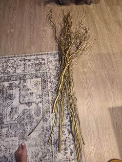 Gold Painted Decorative Branches Bundle