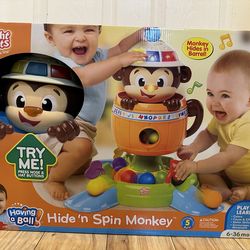 Bright Starts - Hide n Spin Monkey