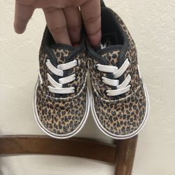 Leopard Print Vans Toddler Size 5