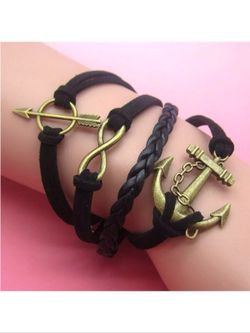 Leather style bracelet
