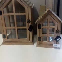 Awesome New Designer Rustic Lanters High Quality Masterpiece Set Of Two