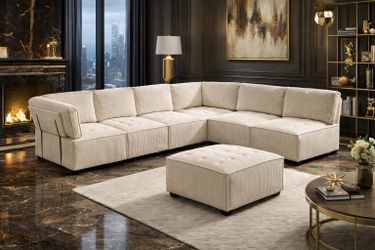 Large Beige Sofa New in The Box to Release