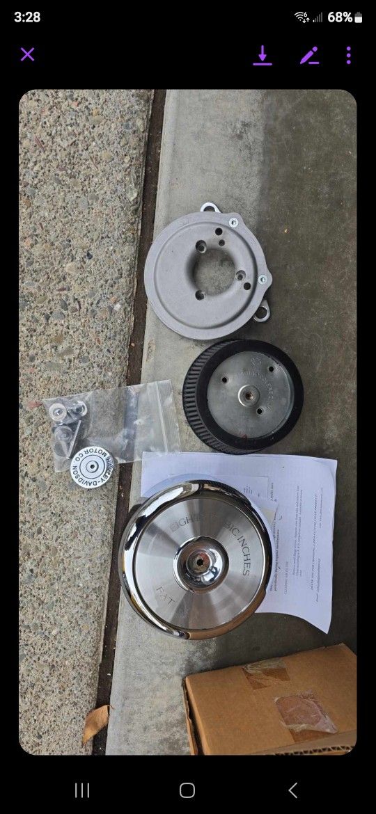 1998 Harley OEM Fatboy Air Cleaner Cover