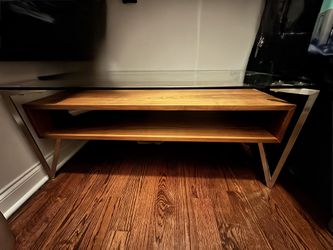 Sturdy Glass Metal Wood Stable