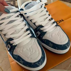 Louis Vuitton Trainer Denim Blue