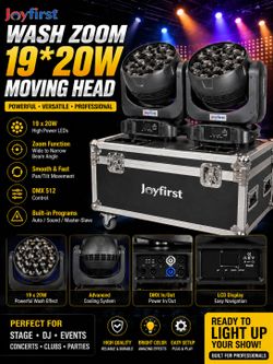 Joyfirst 19x20W Wash Zoom Moving Head Stage Lights